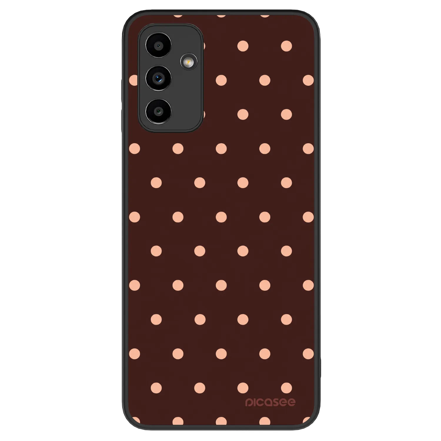 Picasee ULTIMATE CASE für Samsung Galaxy A04s A047F - Peach Dots & Chocolate