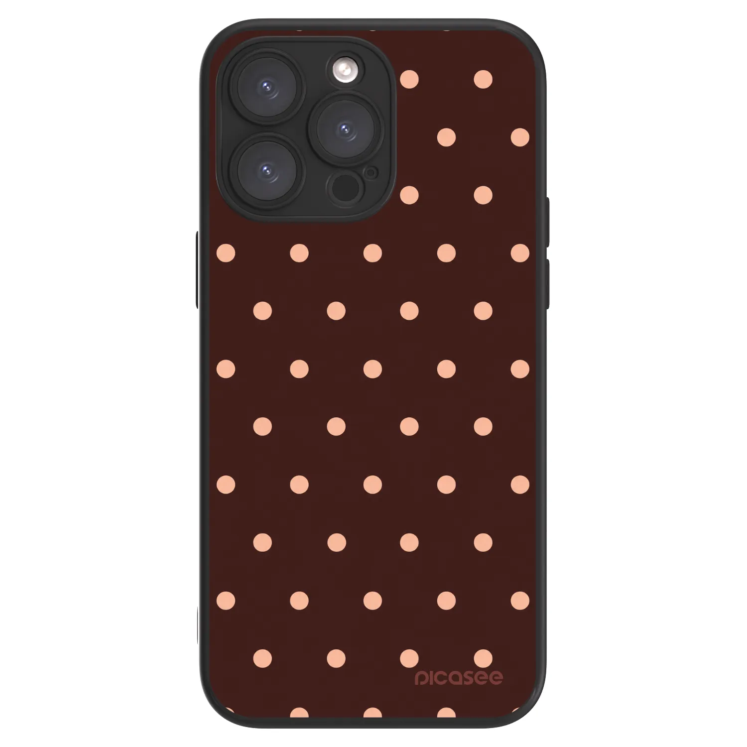 Picasee ULTIMATE CASE für Apple iPhone 15 Pro Max - Peach Dots & Chocolate