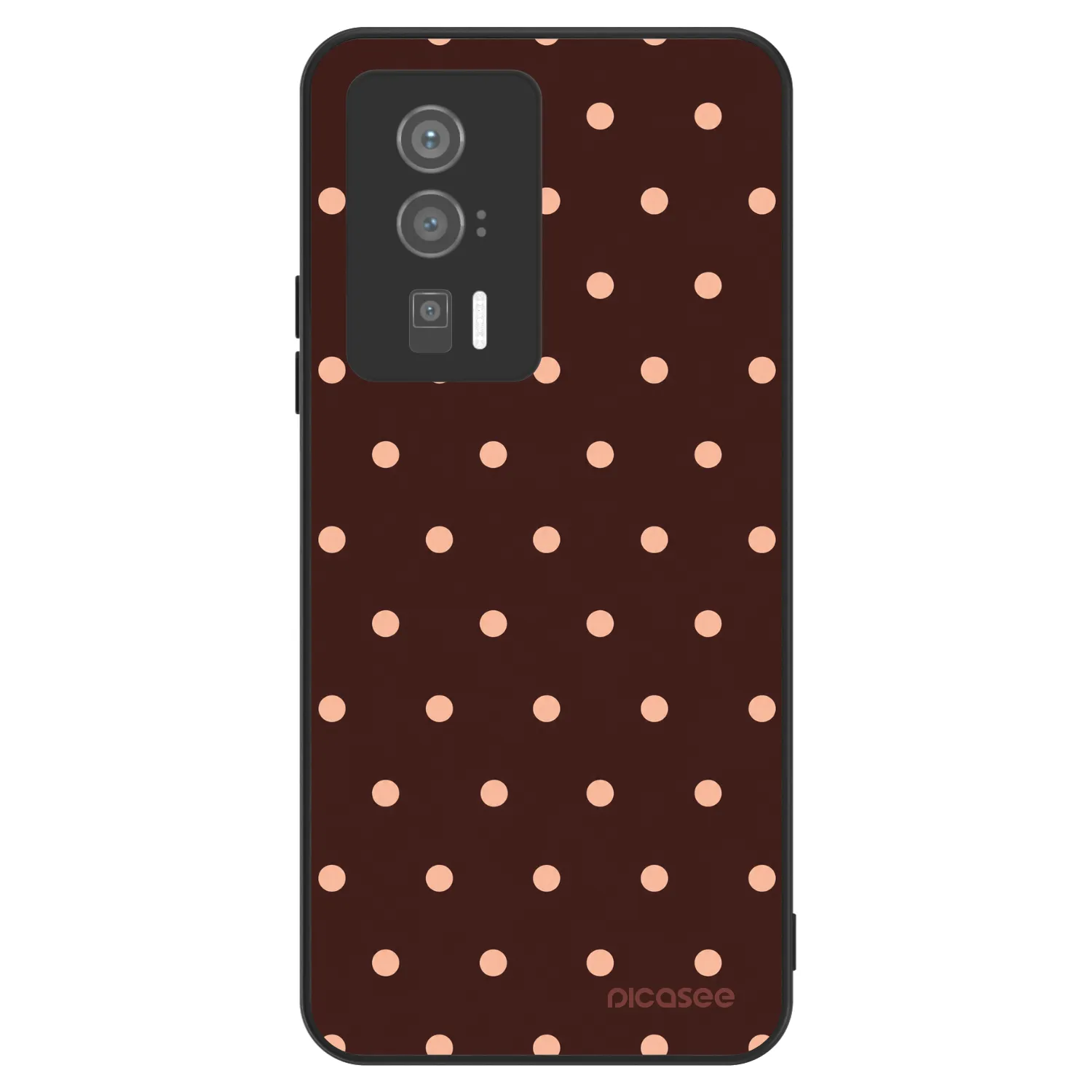 Picasee ULTIMATE CASE für Xiaomi Poco F5 Pro 5G - Peach Dots & Chocolate
