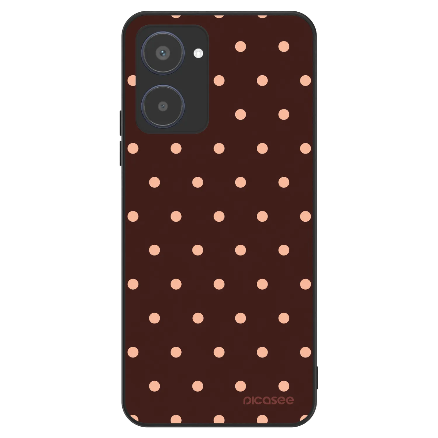 Picasee ULTIMATE CASE für Realme 10 4G - Peach Dots & Chocolate
