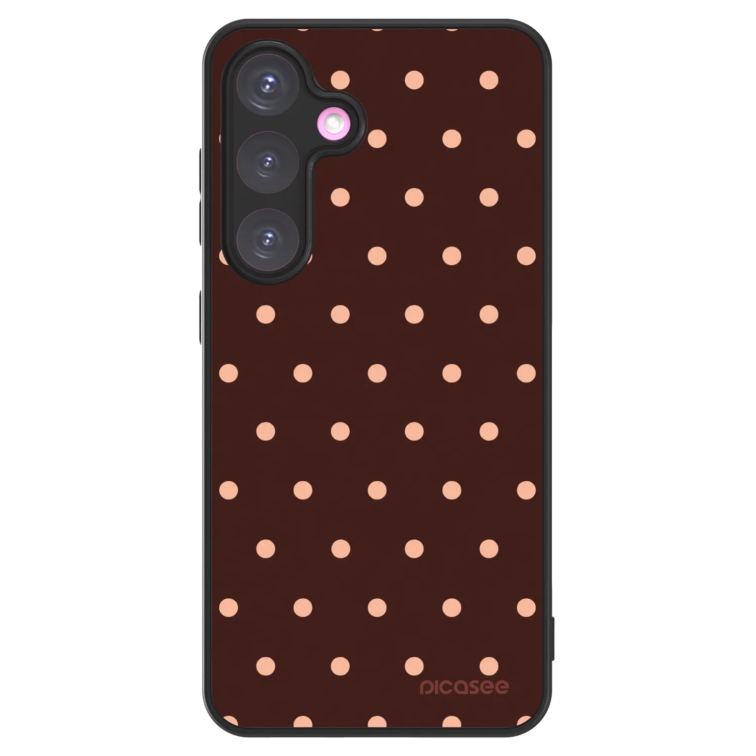 Picasee ULTIMATE CASE für Samsung Galaxy S24+ S926B 5G - Peach Dots & Chocolate
