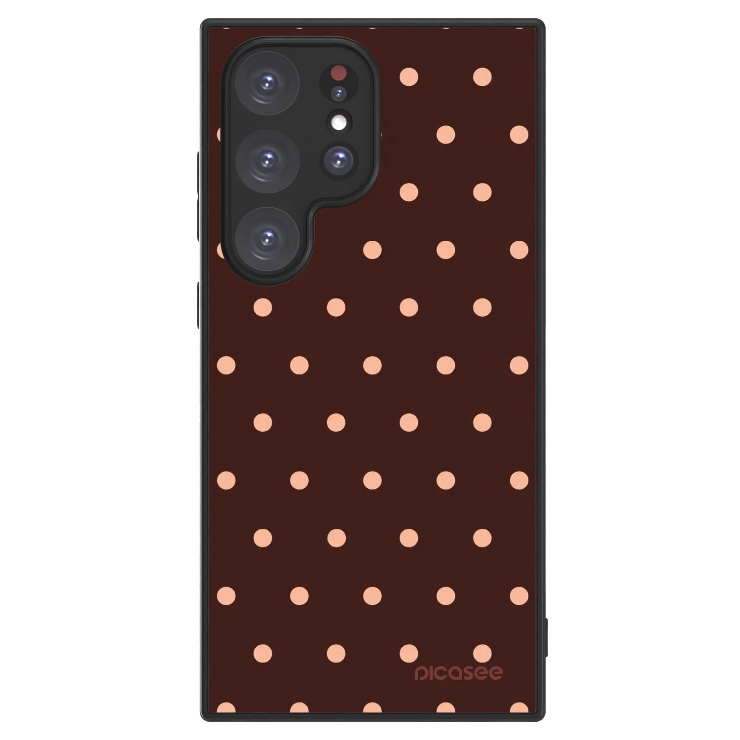 Picasee ULTIMATE CASE für Samsung Galaxy S24 Ultra S928B 5G - Peach Dots & Chocolate