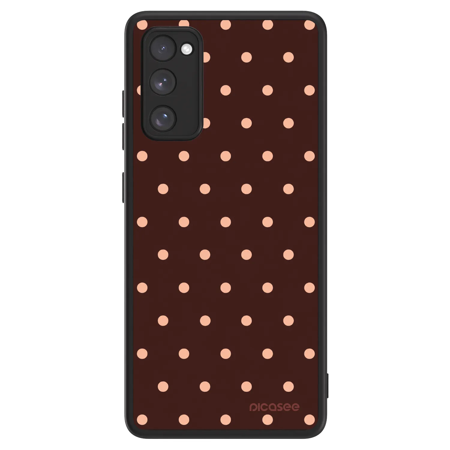 Picasee ULTIMATE CASE PowerShare für Samsung Galaxy S20 FE - Peach Dots & Chocolate