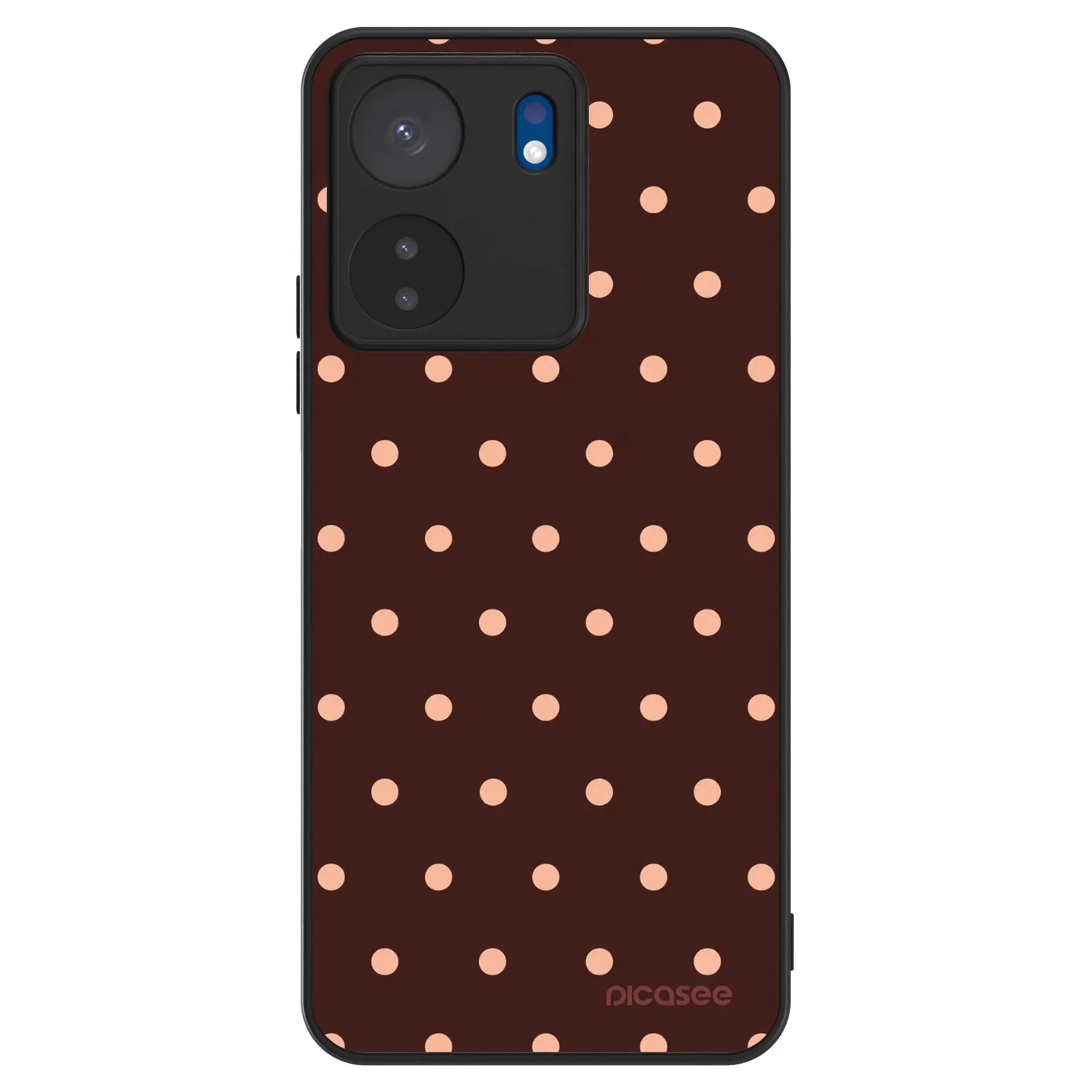 Picasee ULTIMATE CASE für Xiaomi Redmi 13C 4G - Peach Dots & Chocolate