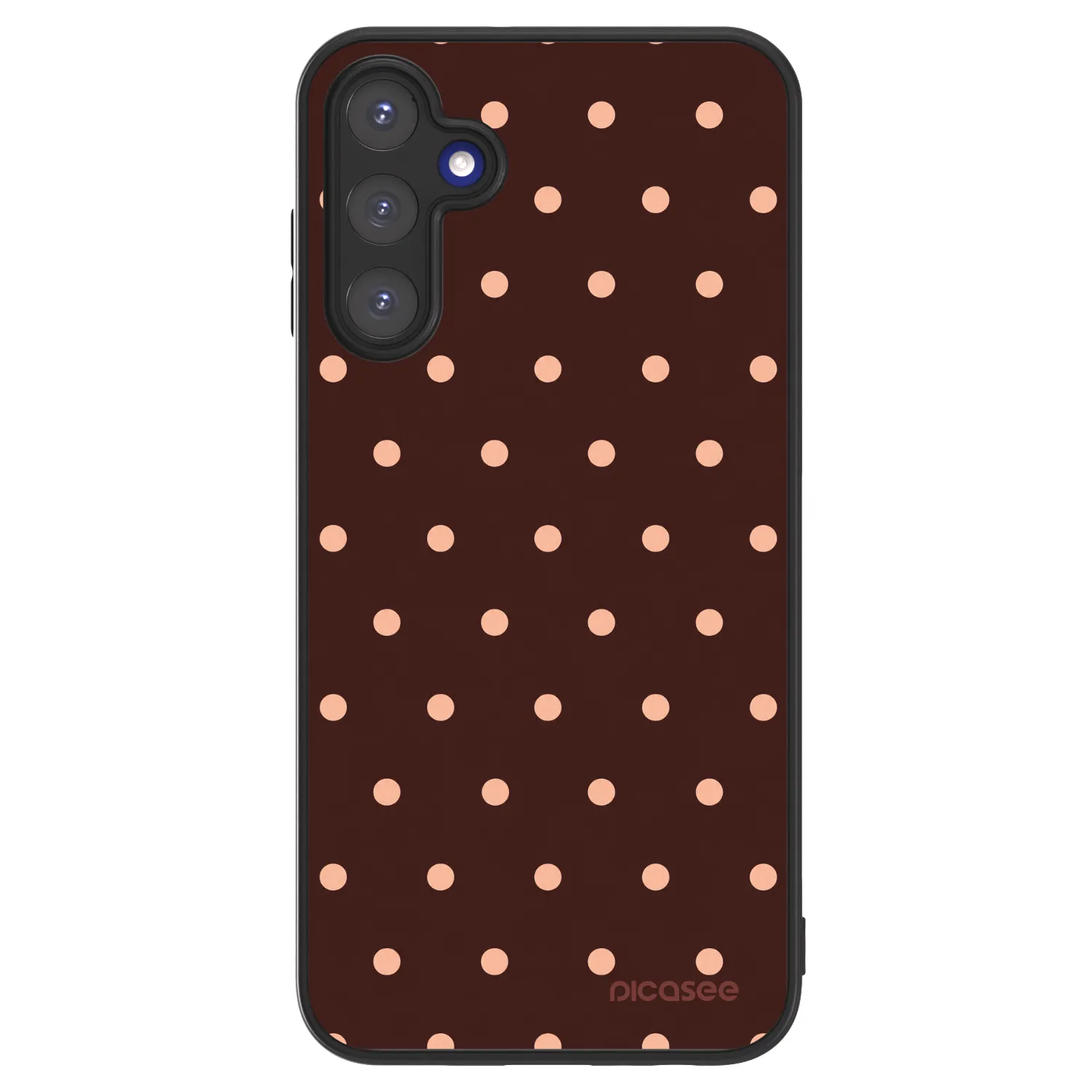 Picasee ULTIMATE CASE für Samsung Galaxy A15 A155F 4G - Peach Dots & Chocolate
