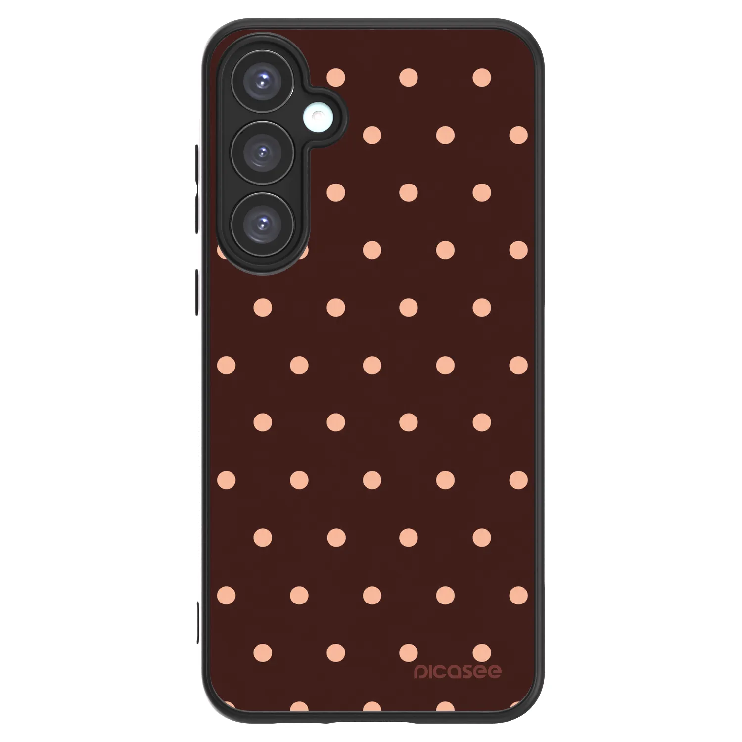 Picasee ULTIMATE CASE für Samsung Galaxy A55 5G A556B - Peach Dots & Chocolate