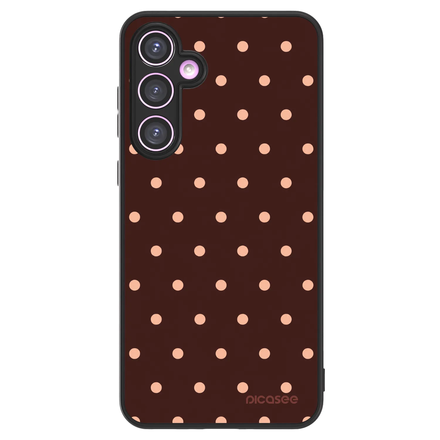 Picasee ULTIMATE CASE für Samsung Galaxy A35 5G A356B - Peach Dots & Chocolate