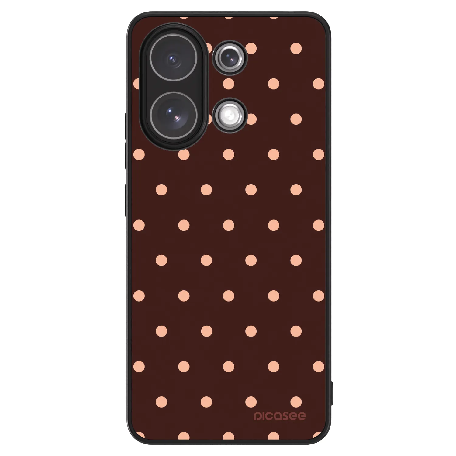 Picasee ULTIMATE CASE für Xiaomi Redmi Note 13 4G - Peach Dots & Chocolate