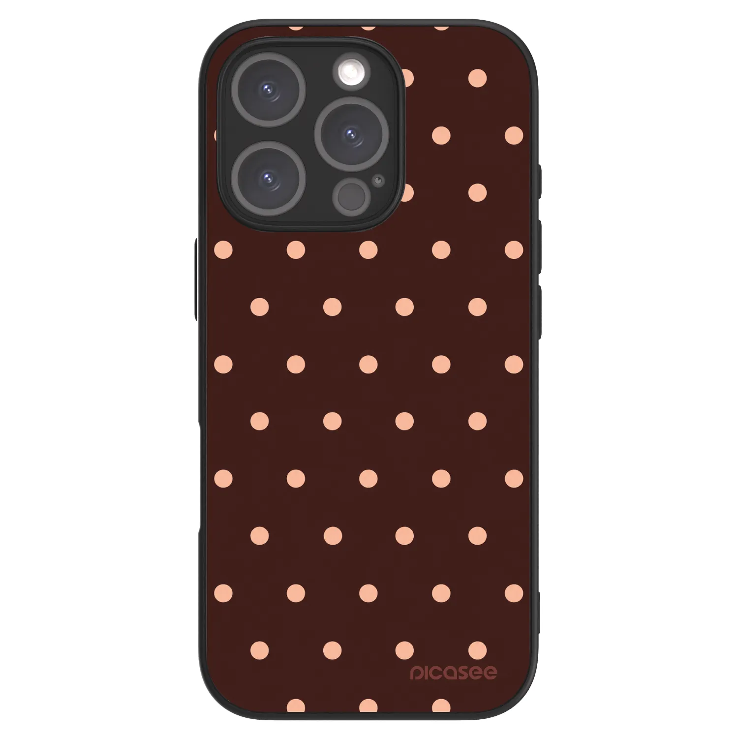 Picasee ULTIMATE CASE für Apple iPhone 16 Pro - Peach Dots & Chocolate