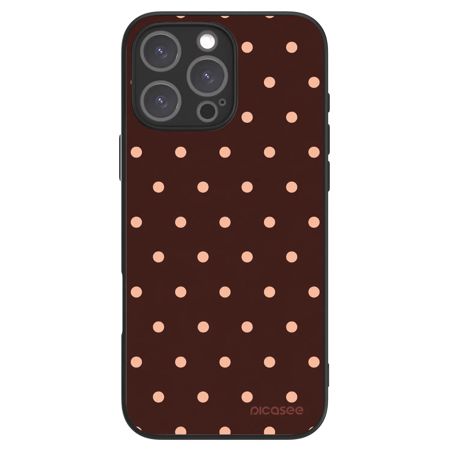 Picasee ULTIMATE CASE MagSafe für Apple iPhone 16 Pro Max - Peach Dots & Chocolate