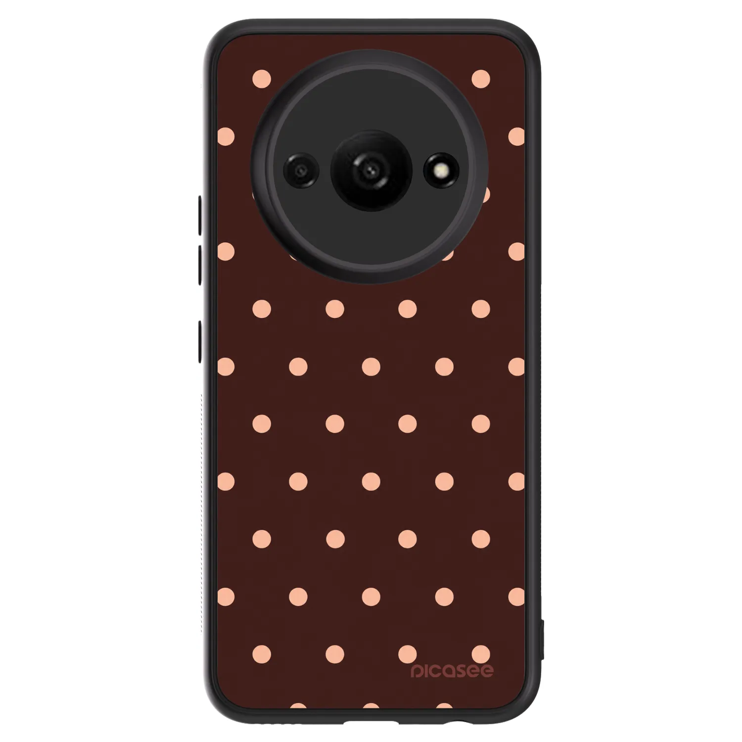 Picasee ULTIMATE CASE für Xiaomi Redmi A3 - Peach Dots & Chocolate