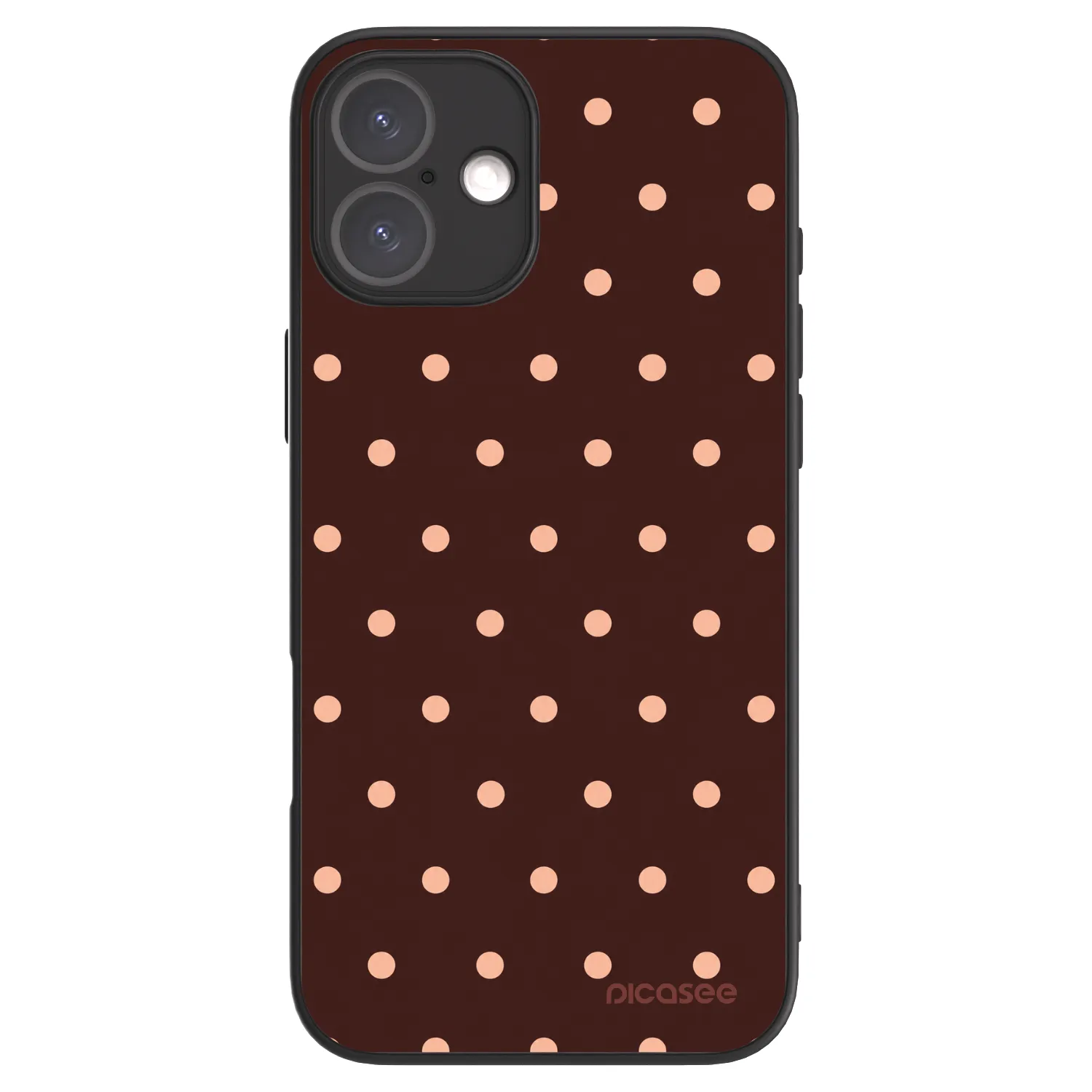 Picasee ULTIMATE CASE für Apple iPhone 16 Plus - Peach Dots & Chocolate