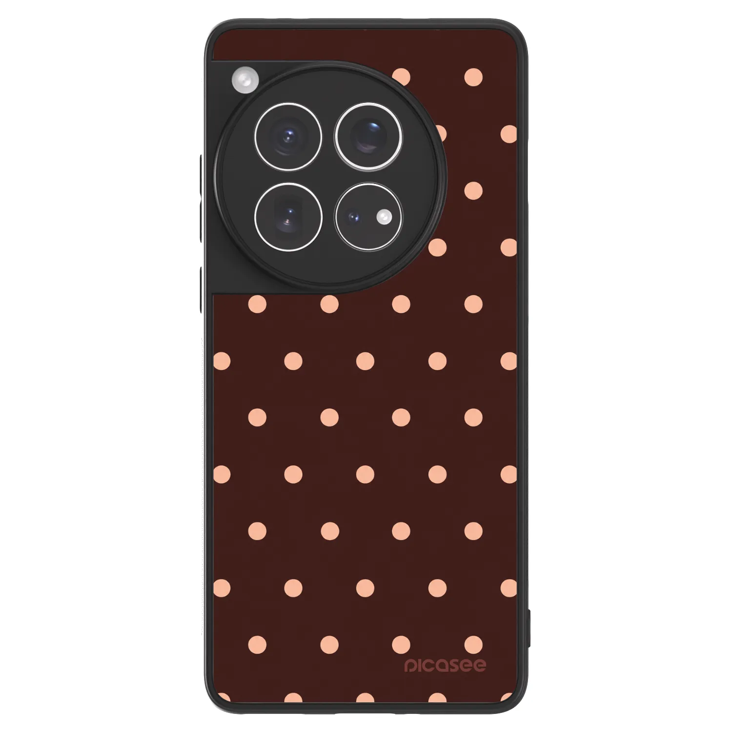 Picasee ULTIMATE CASE für OnePlus 12 5G - Peach Dots & Chocolate