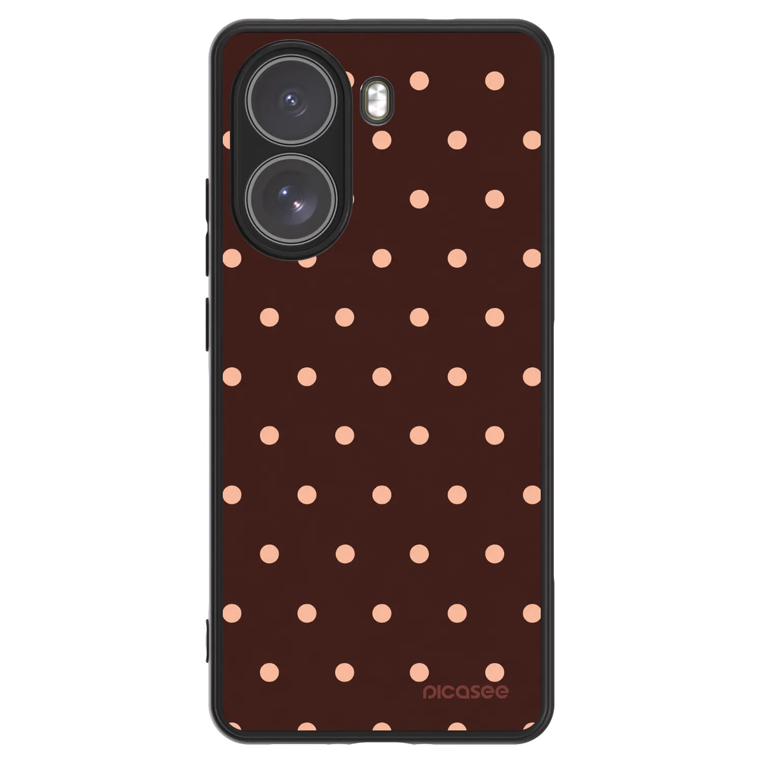 Picasee ULTIMATE CASE für Xiaomi Poco X7 - Peach Dots & Chocolate