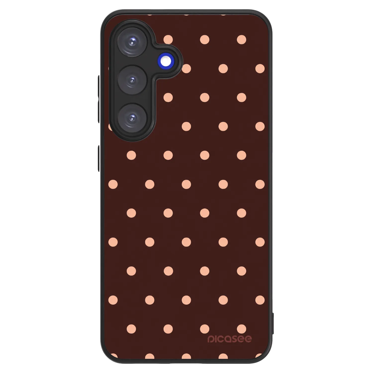 Picasee ULTIMATE CASE für Samsung Galaxy S25 5G - Peach Dots & Chocolate