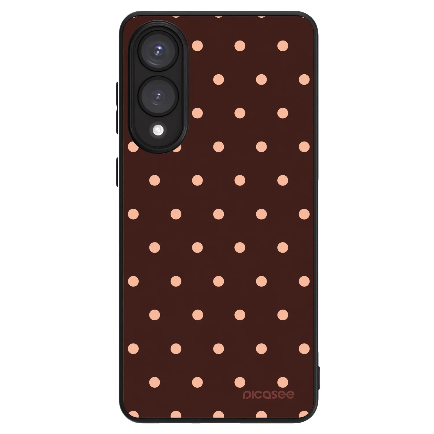 Picasee ULTIMATE CASE für Samsung Galaxy S25 Edge 5G - Peach Dots & Chocolate