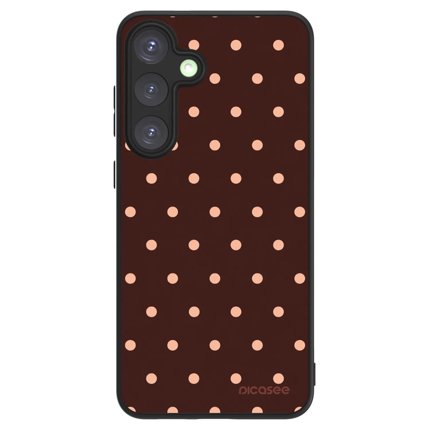 Picasee ULTIMATE CASE für Samsung Galaxy S25+ 5G - Peach Dots & Chocolate