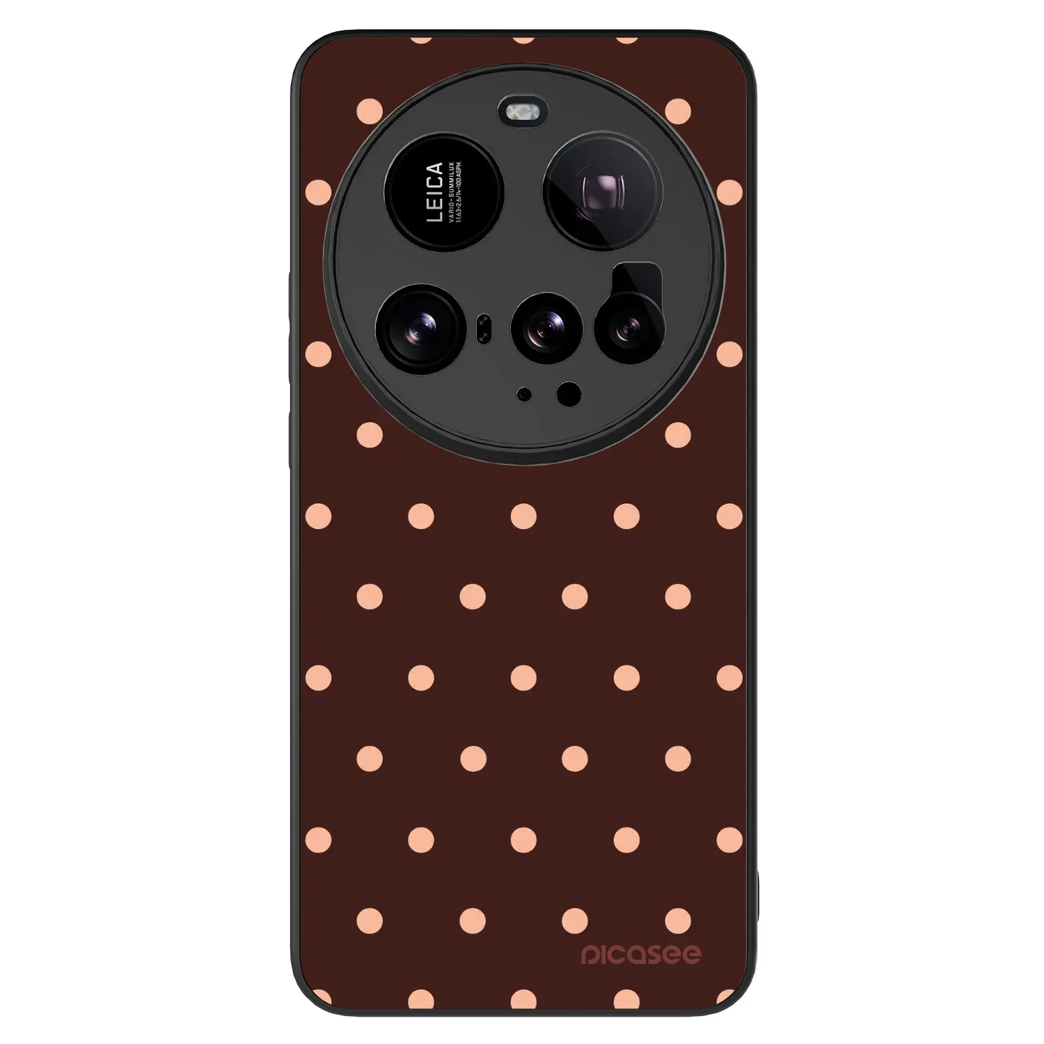 Picasee ULTIMATE CASE für Xiaomi 15 Ultra - Peach Dots & Chocolate