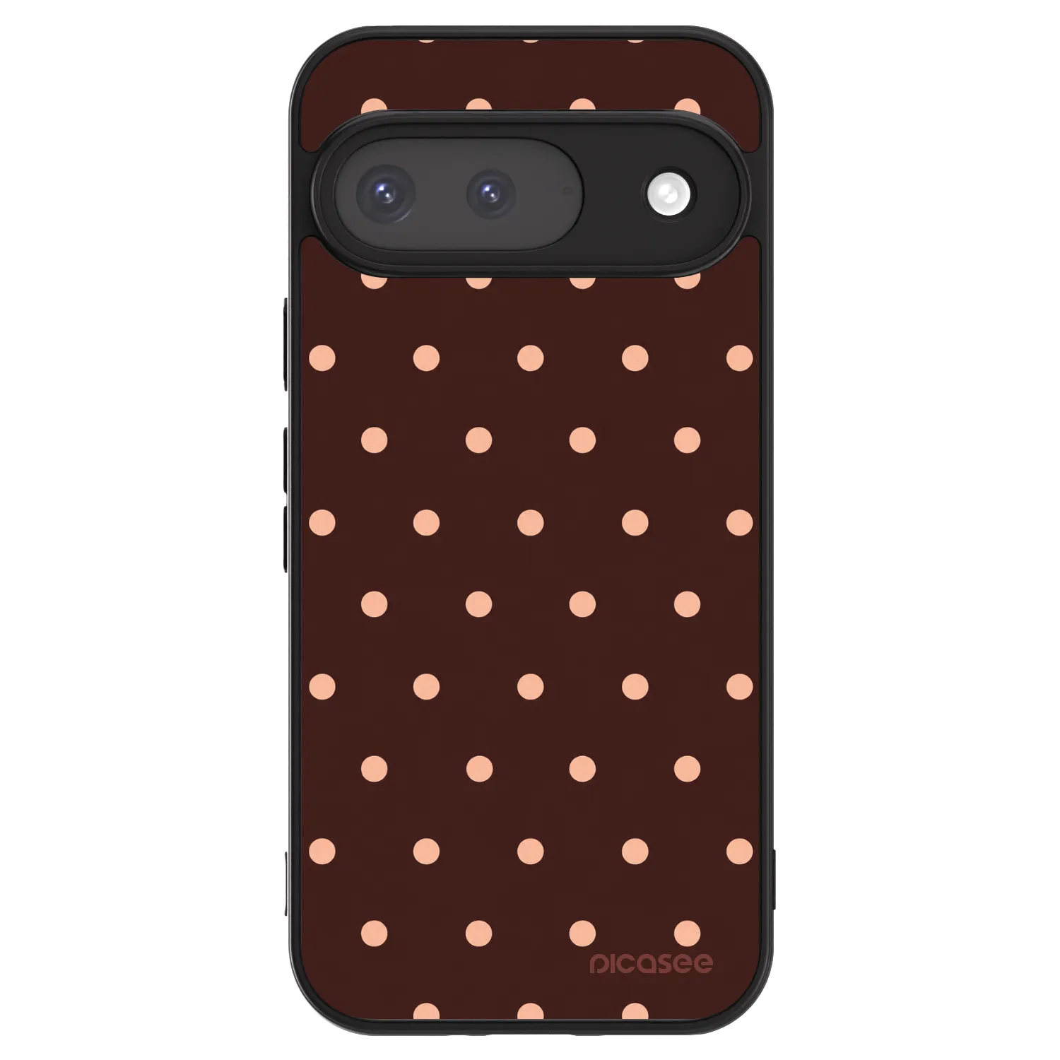 Picasee ULTIMATE CASE für Google Pixel 9 - Peach Dots & Chocolate