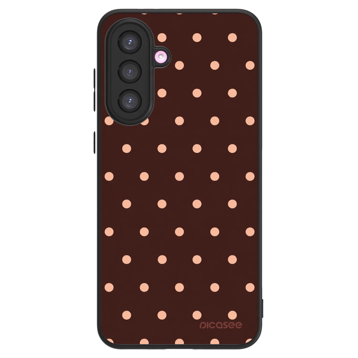 Picasee ULTIMATE CASE für Samsung Galaxy A36 5G - Peach Dots & Chocolate