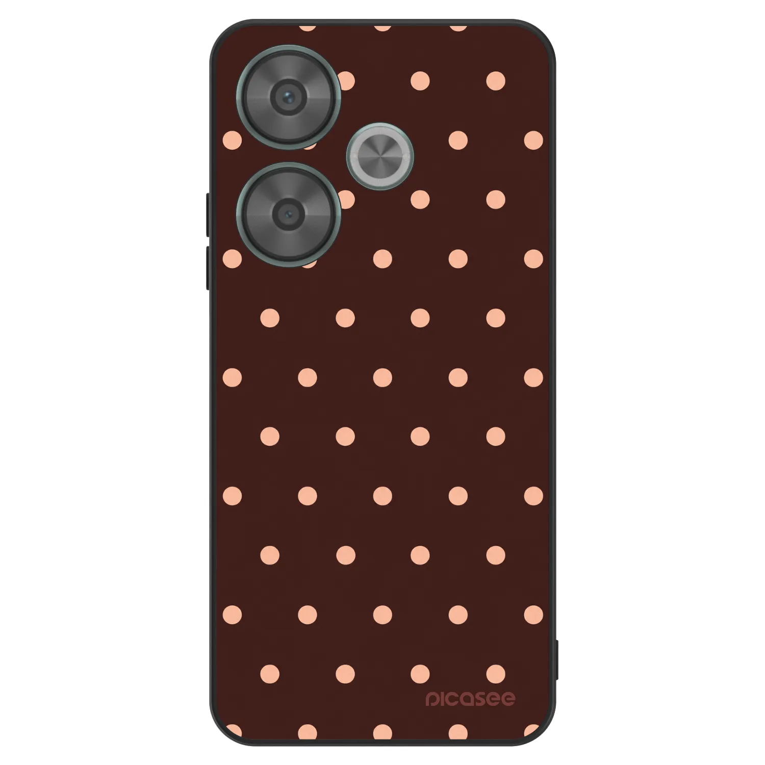 Picasee ULTIMATE CASE für Xiaomi Poco F6 - Peach Dots & Chocolate