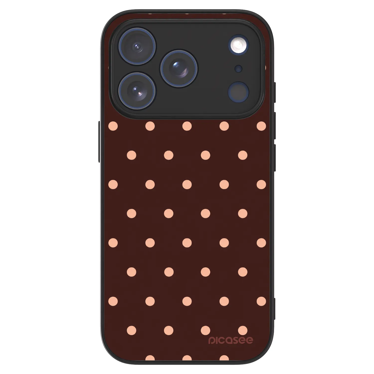 Picasee ULTIMATE CASE MagSafe für Apple iPhone 17 Pro - Peach Dots & Chocolate