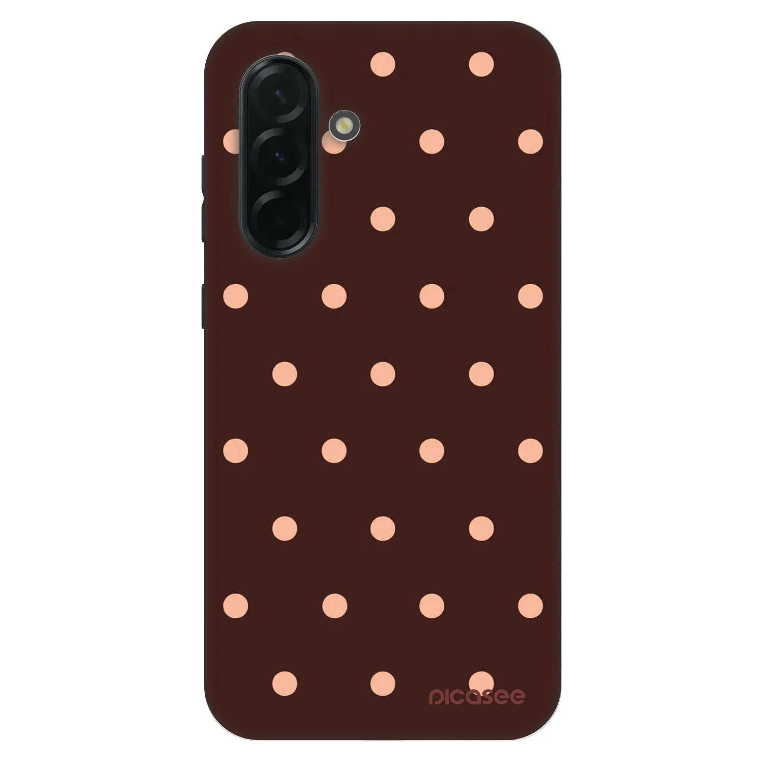 Picasee Fashion Case für Samsung Galaxy A36 5G - Peach Dots & Chocolate