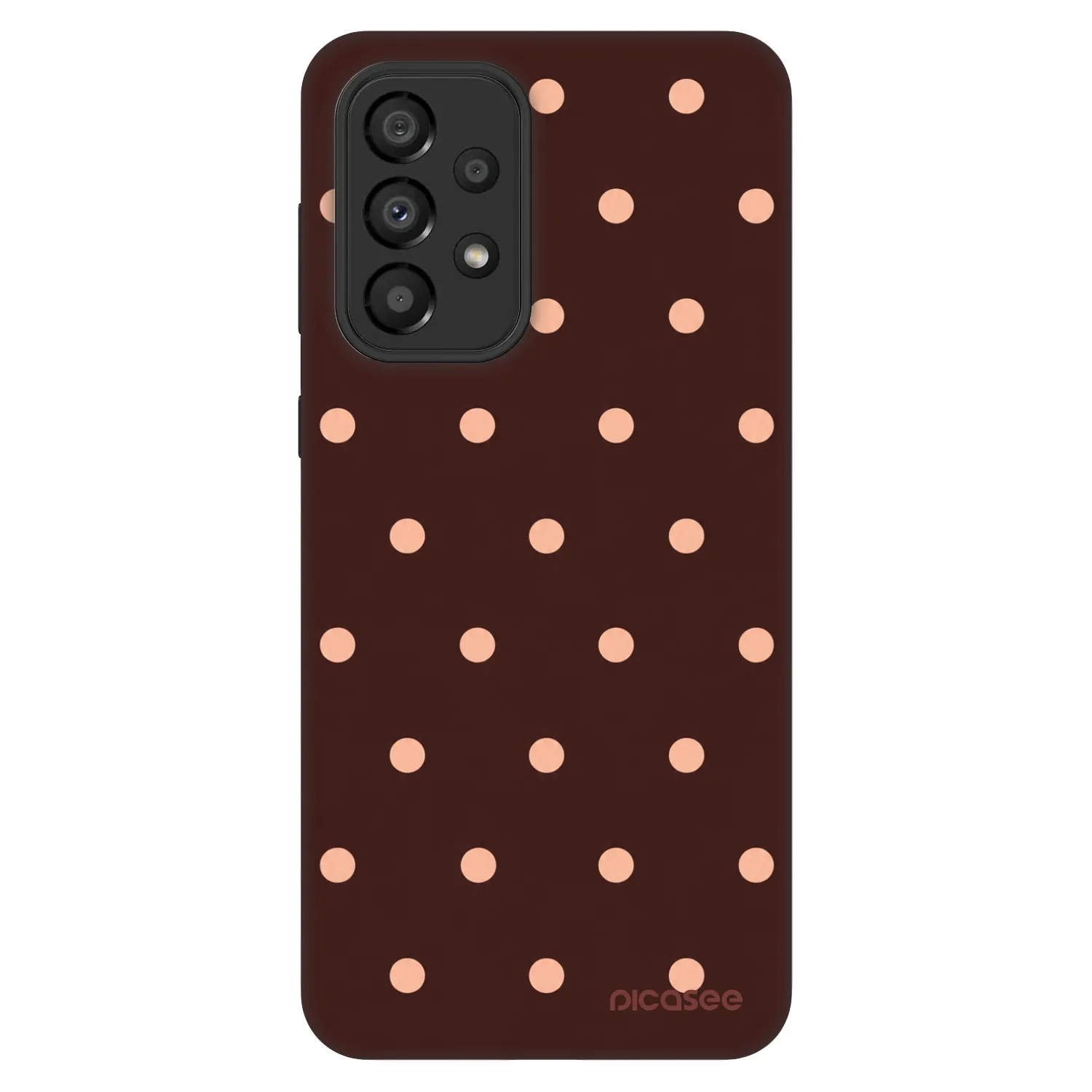 Picasee Fashion Case für Samsung Galaxy A33 5G A336 - Peach Dots & Chocolate