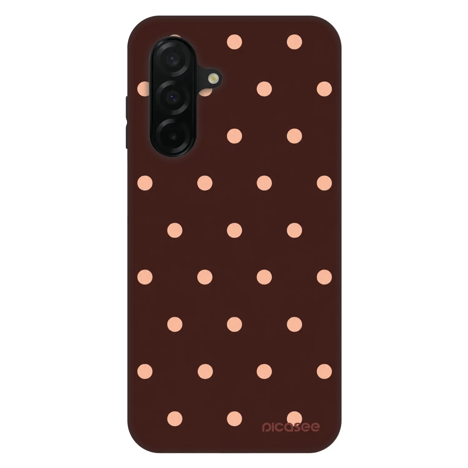 Picasee Fashion Case für Samsung Galaxy A26 5G A266B - Peach Dots & Chocolate