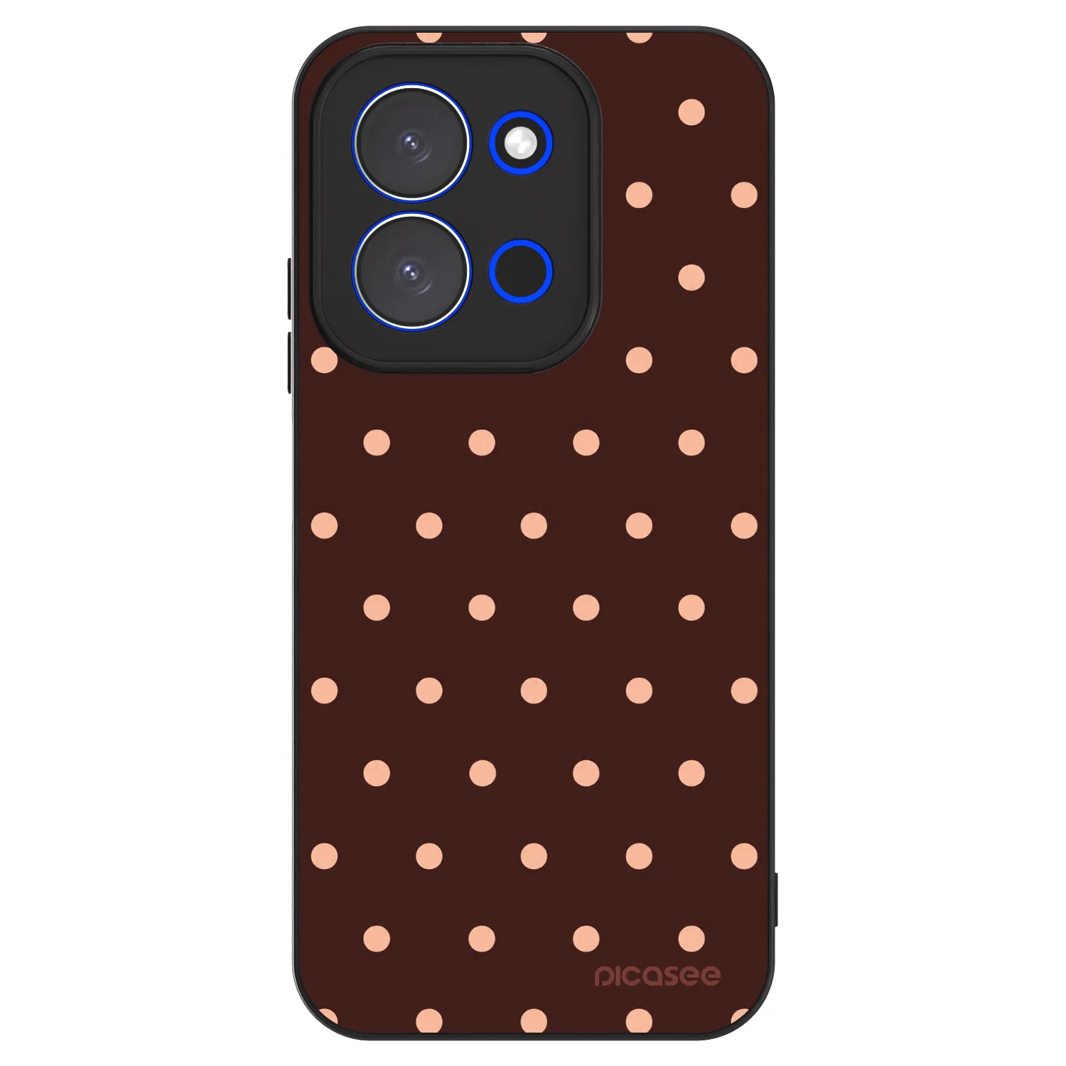 Picasee ULTIMATE CASE für Xiaomi Redmi 15C 4G - Peach Dots & Chocolate
