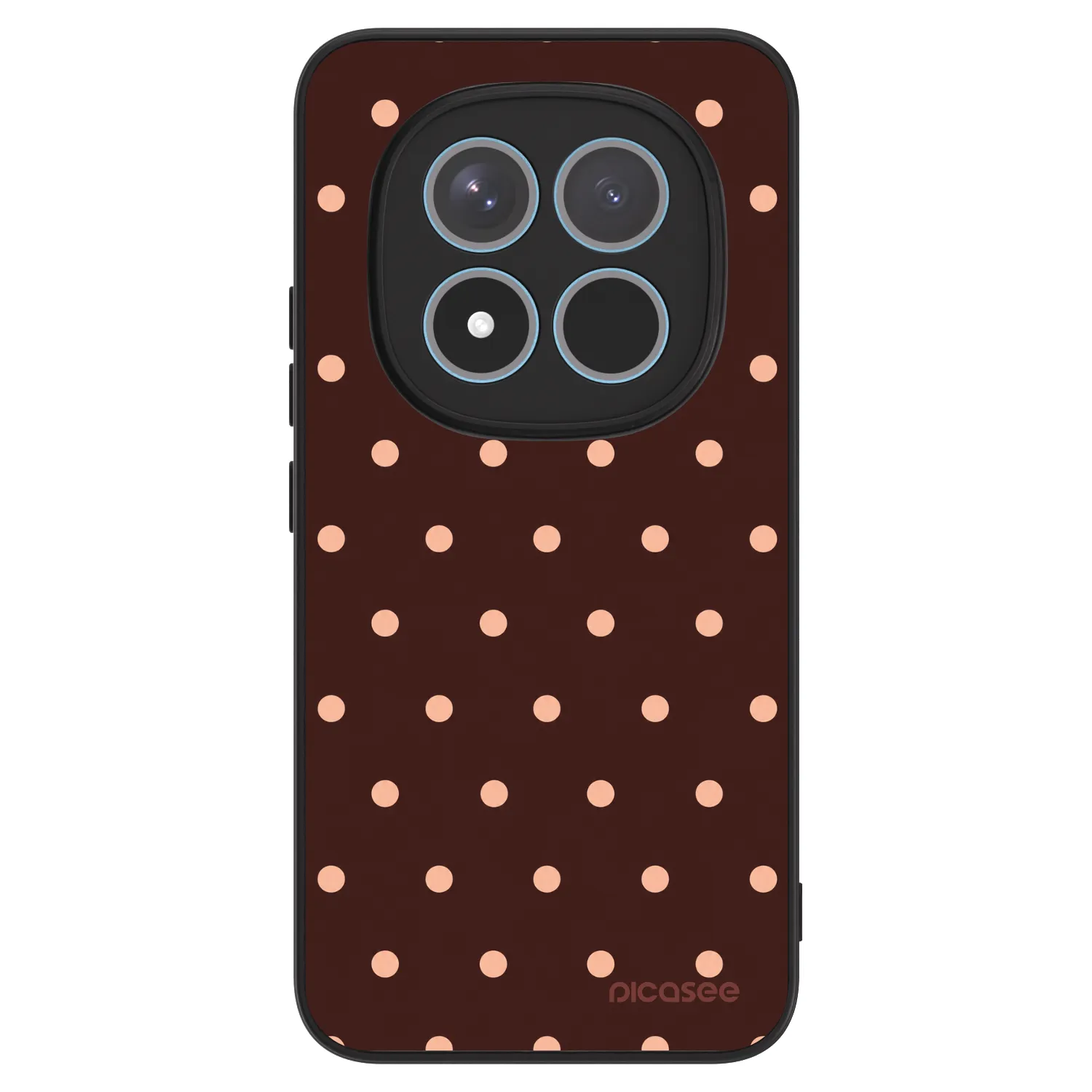 Picasee ULTIMATE CASE für Xiaomi Redmi Note 15 Pro+ - Peach Dots & Chocolate