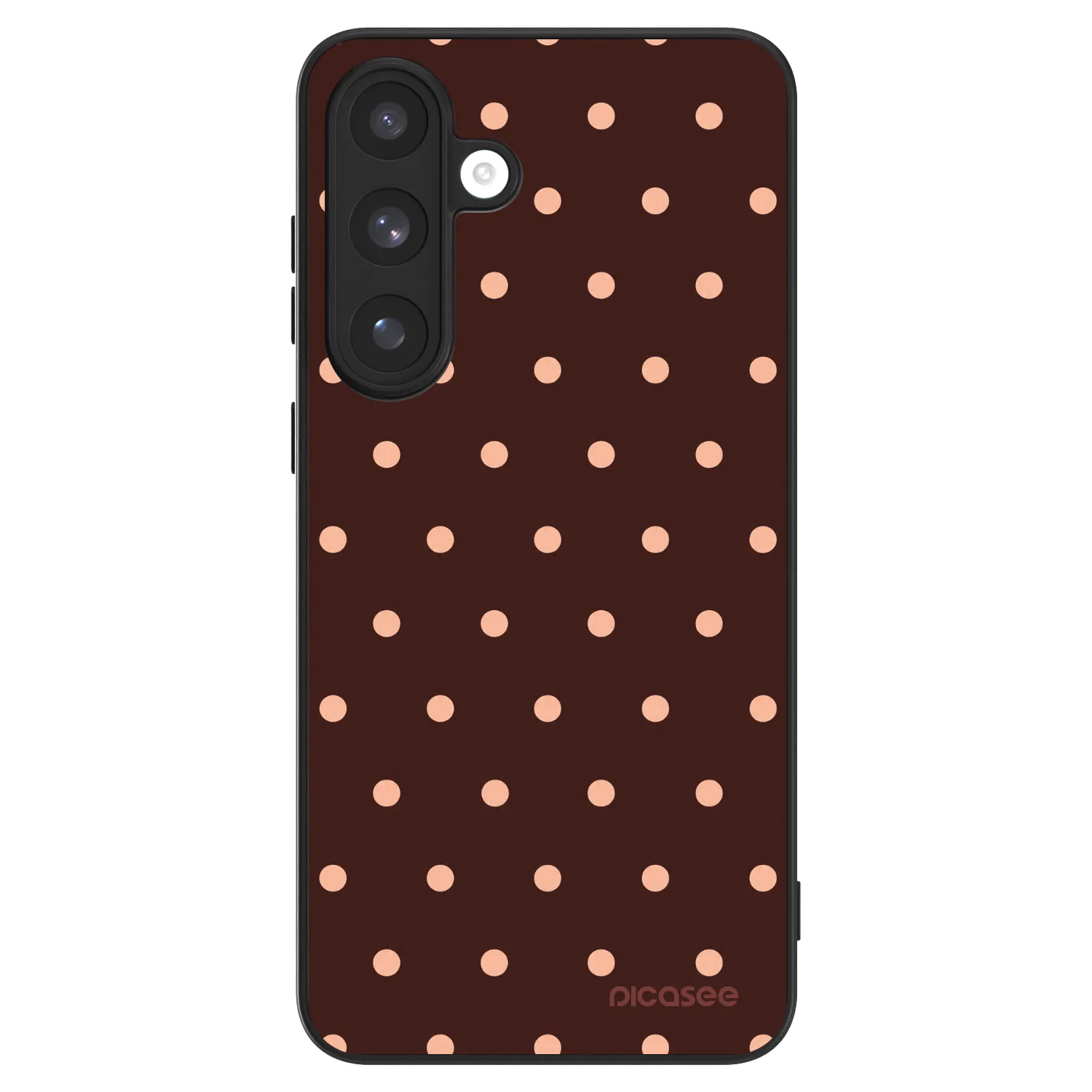 Picasee ULTIMATE CASE für Samsung Galaxy S25 FE 5G - Peach Dots & Chocolate