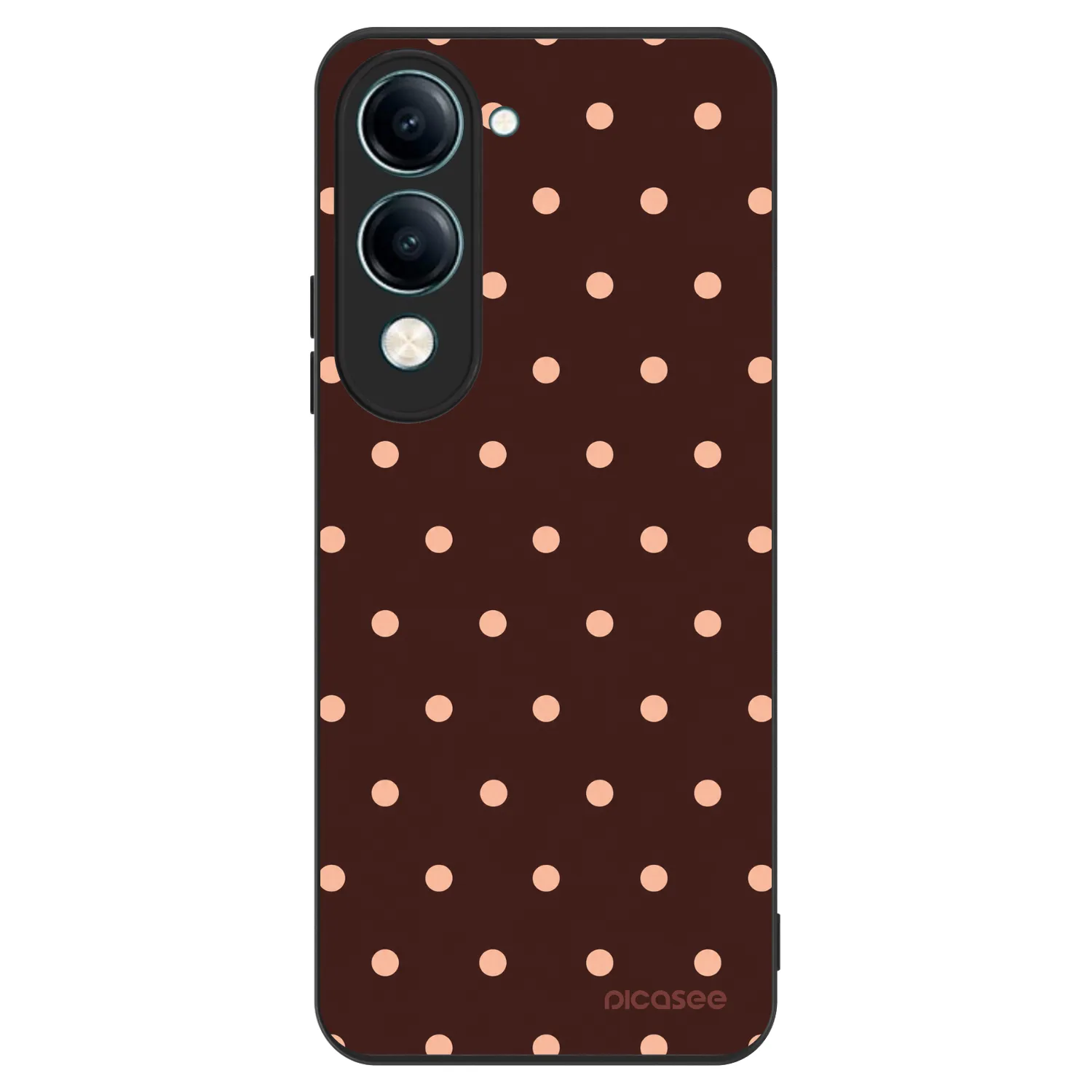 Picasee ULTIMATE CASE für Vivo Y29s 5G - Peach Dots & Chocolate