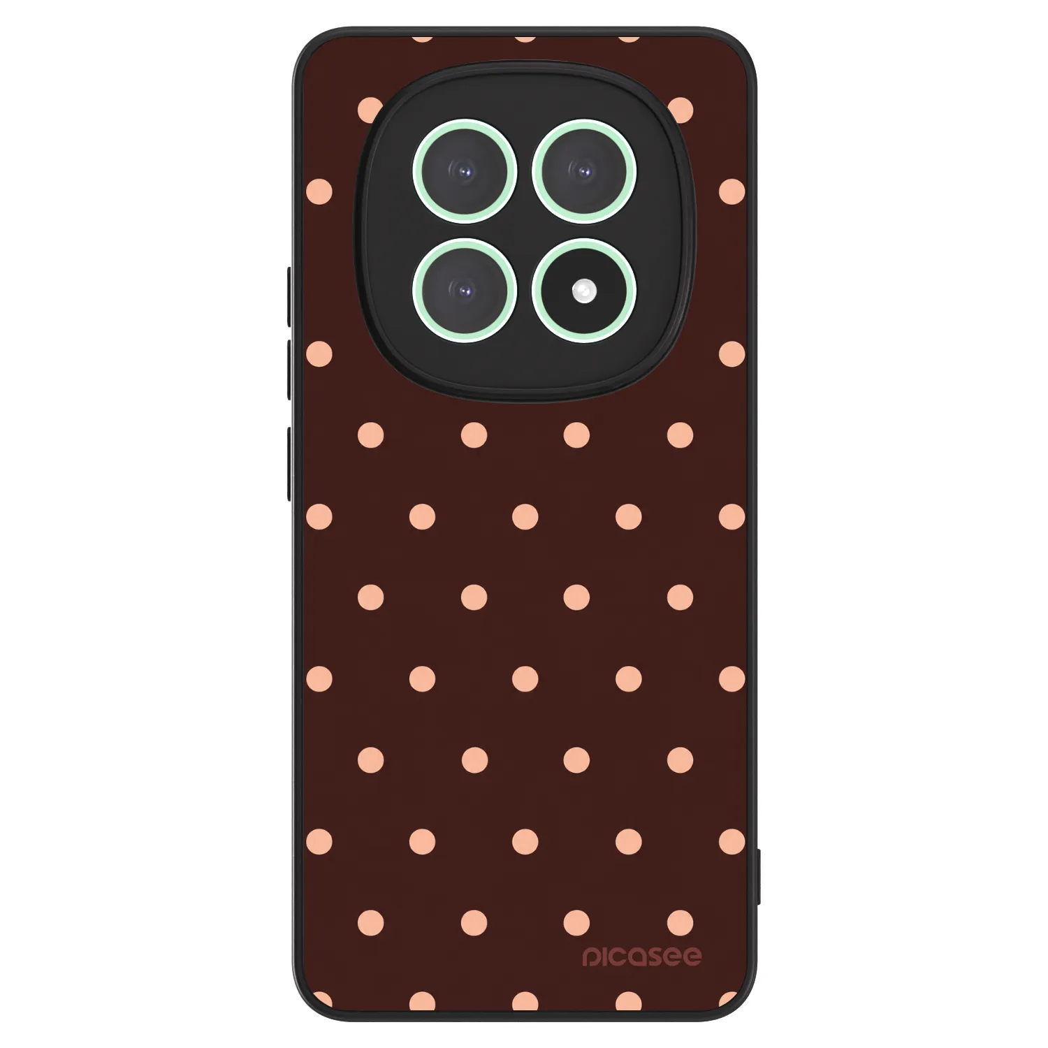 Picasee ULTIMATE CASE für Xiaomi Redmi Note 15 4G - Peach Dots & Chocolate