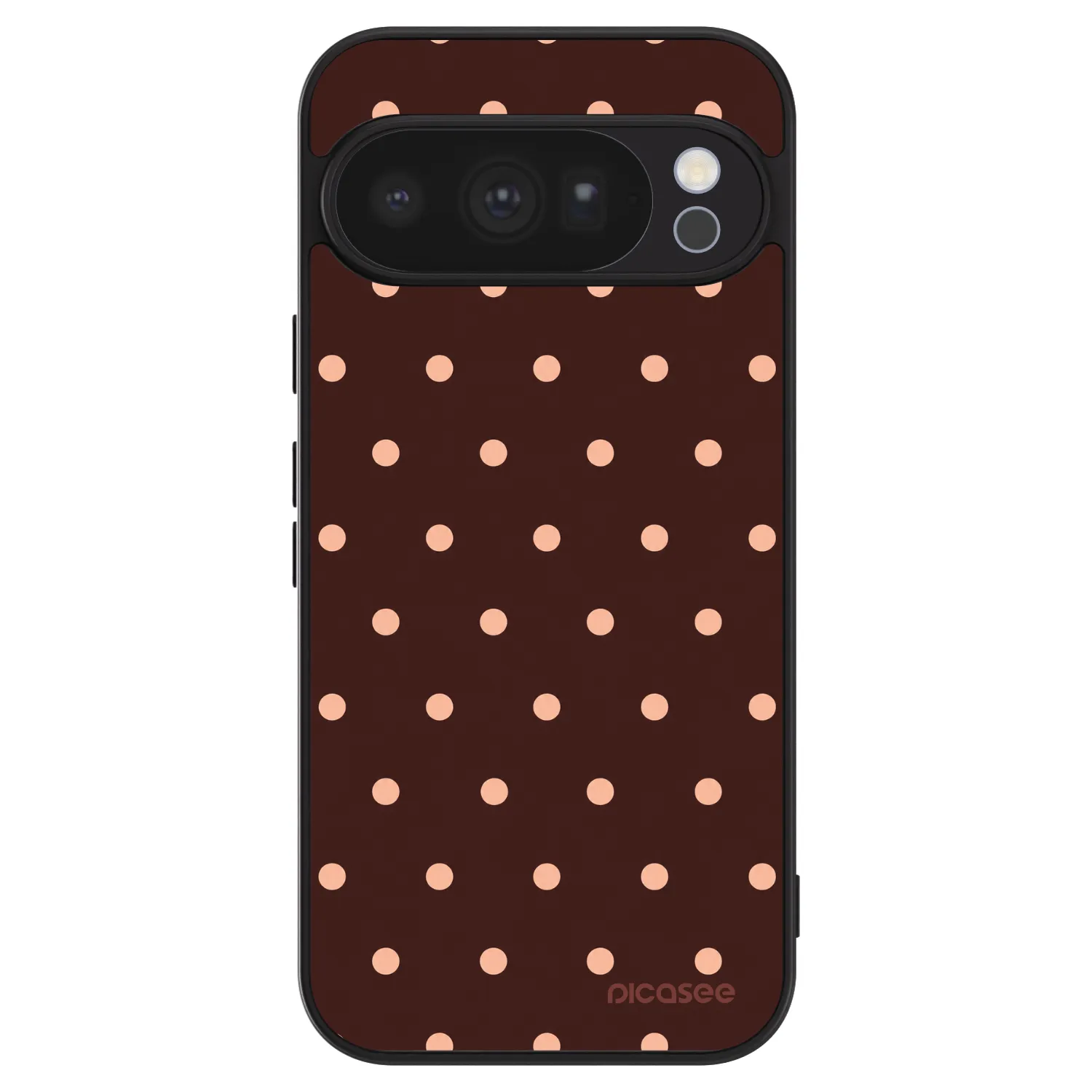 Picasee ULTIMATE CASE für Google Pixel 10 Pro - Peach Dots & Chocolate