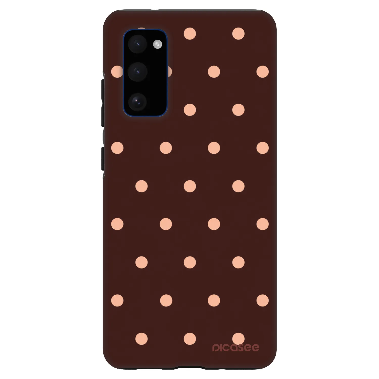 Picasee Fashion Case für Samsung Galaxy S20 FE - Peach Dots & Chocolate