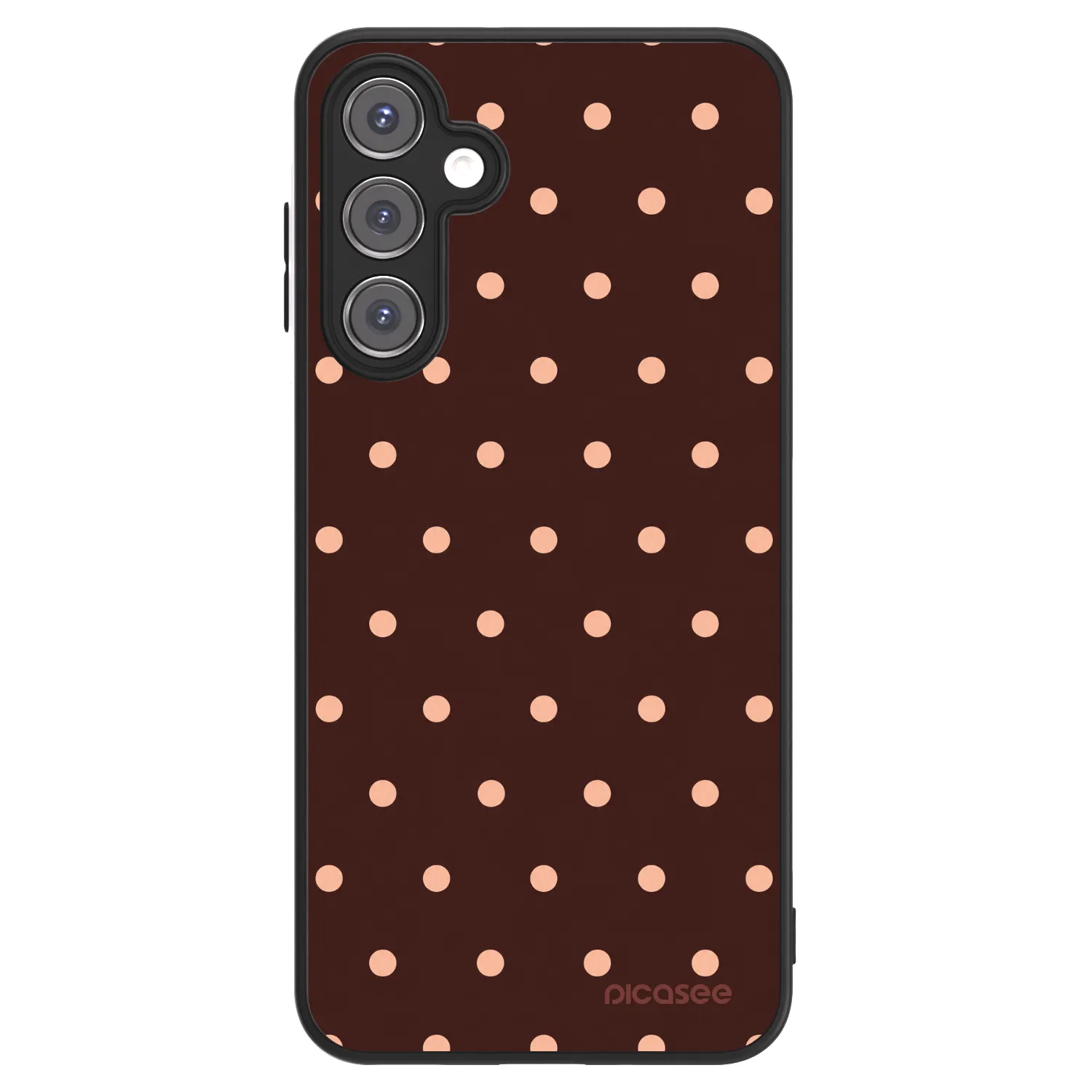 Picasee ULTIMATE CASE für Samsung Galaxy A16 4G - Peach Dots & Chocolate