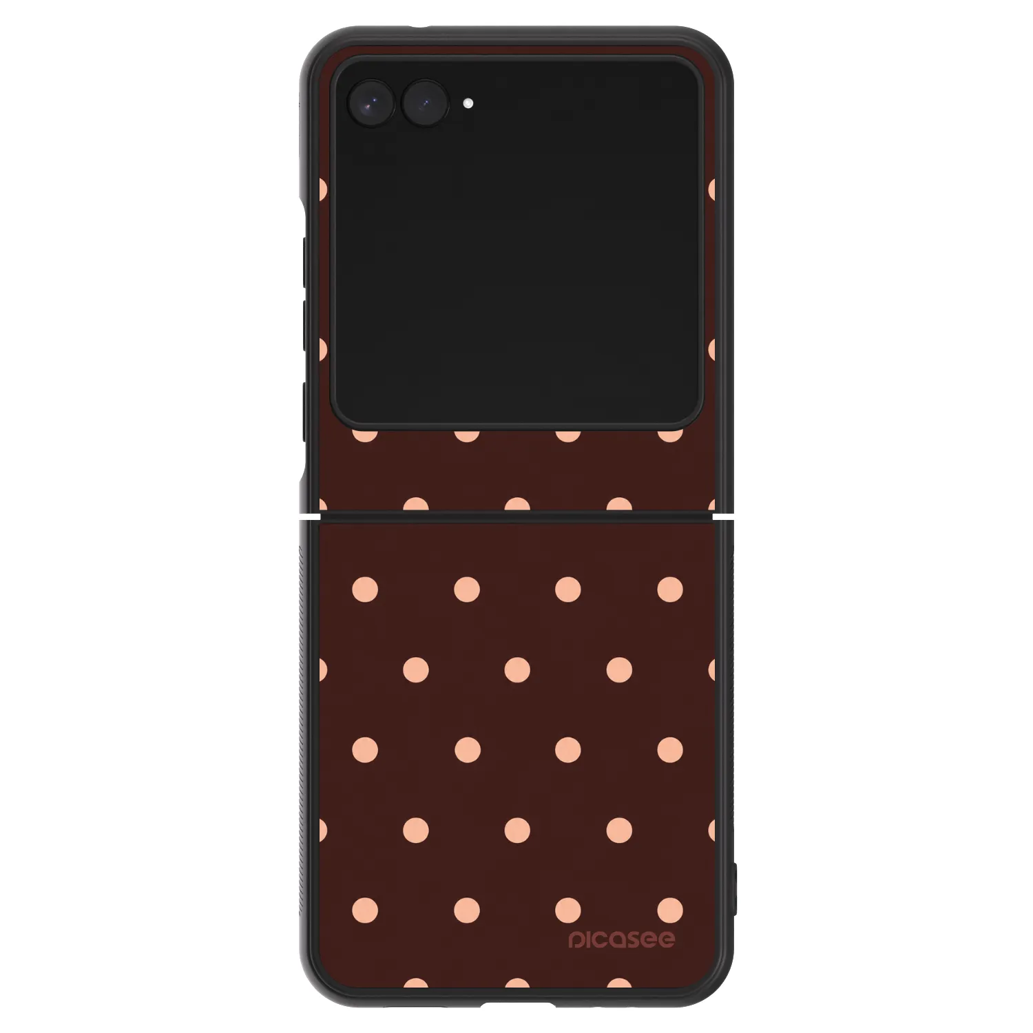 Picasee ULTIMATE CASE für Motorola Razr 60 - Peach Dots & Chocolate