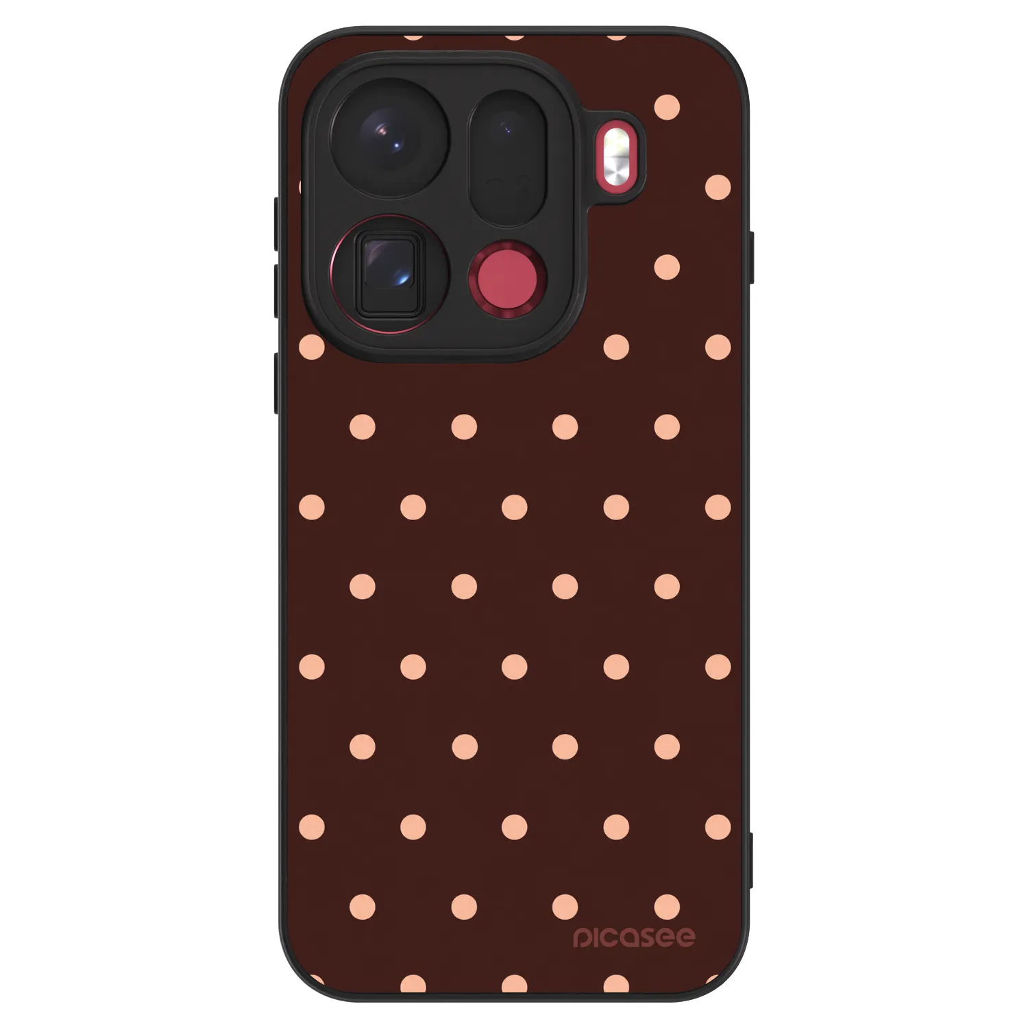 Picasee ULTIMATE CASE für OPPO Find X9 Pro - Peach Dots & Chocolate