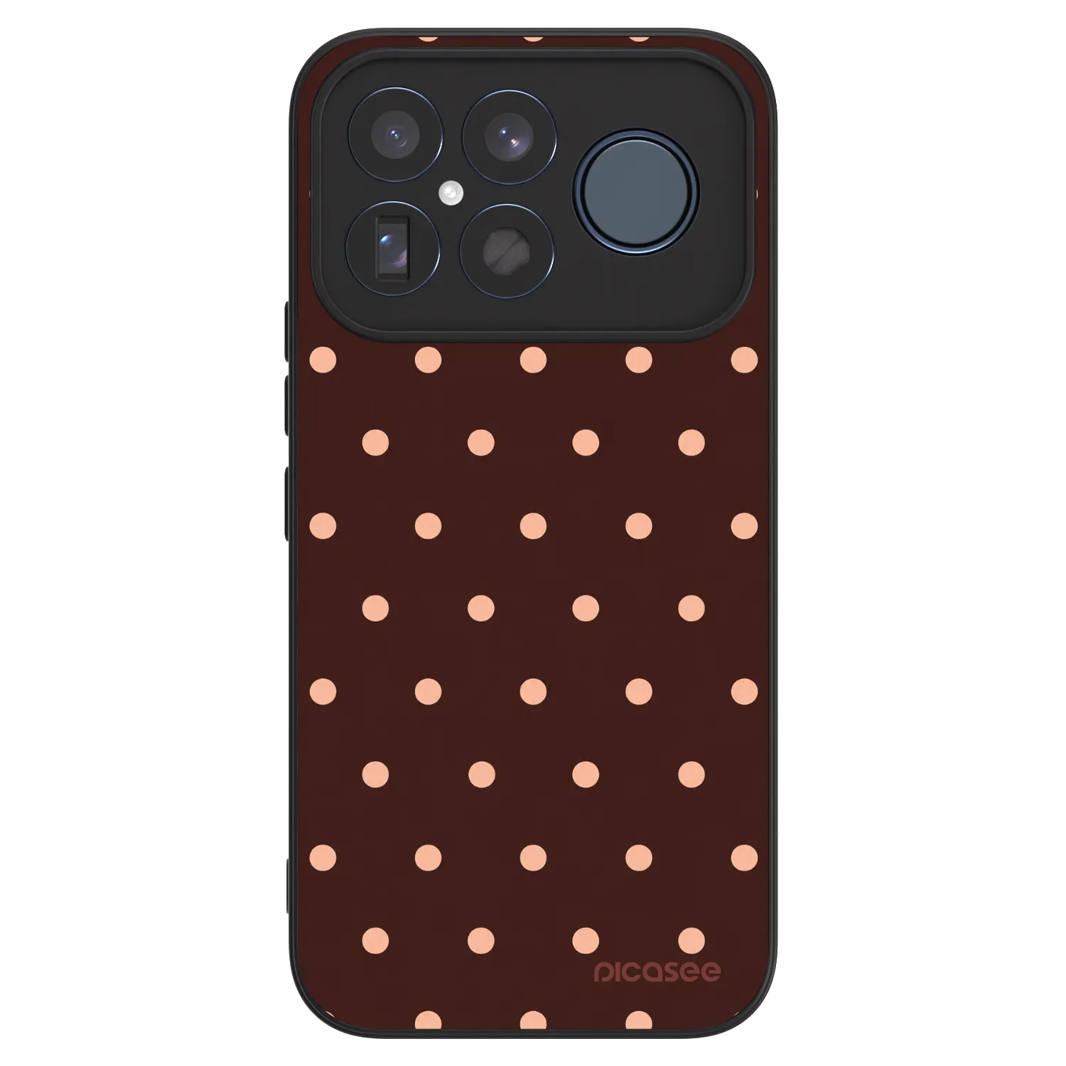 Picasee ULTIMATE CASE für Xiaomi Poco F8 Ultra - Peach Dots & Chocolate