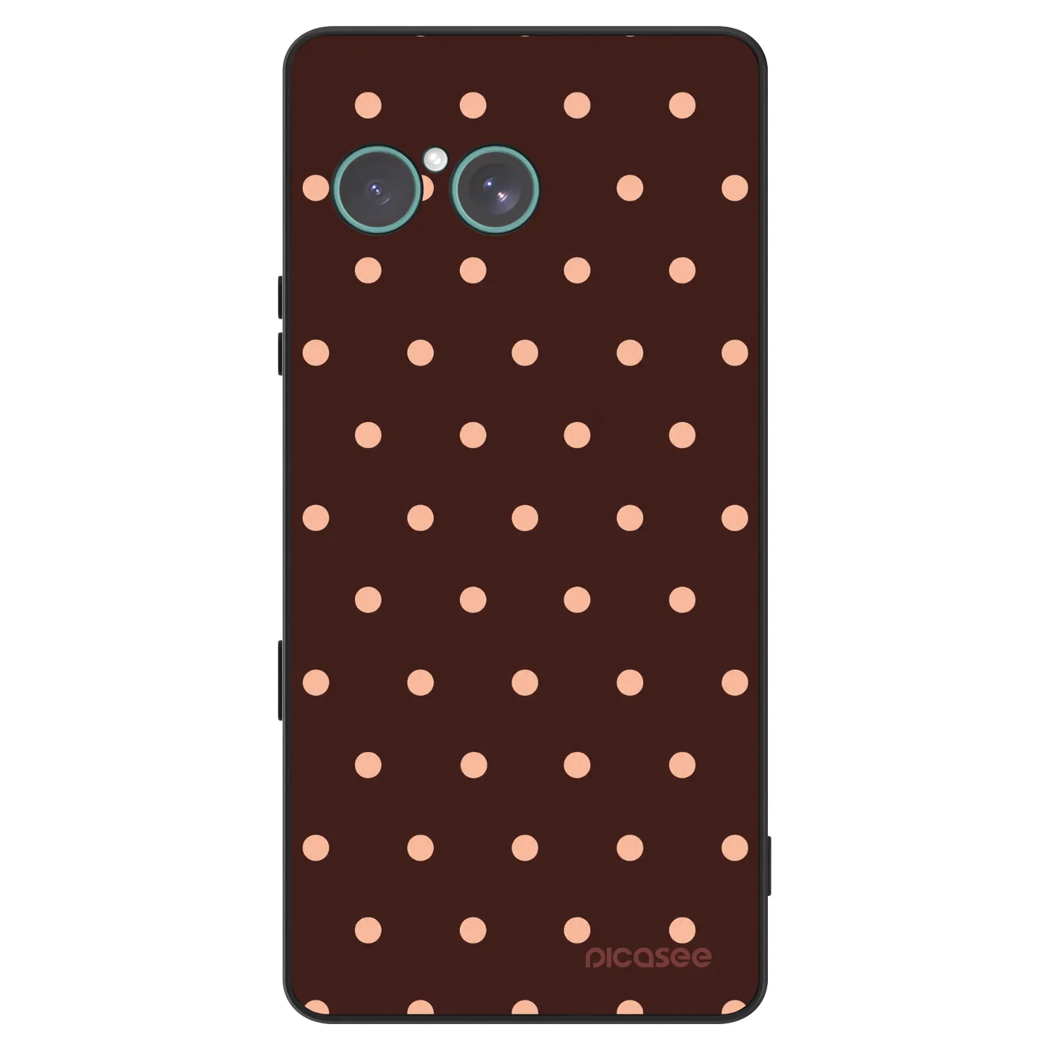 Picasee ULTIMATE CASE für Sony Xperia 10 VII - Peach Dots & Chocolate
