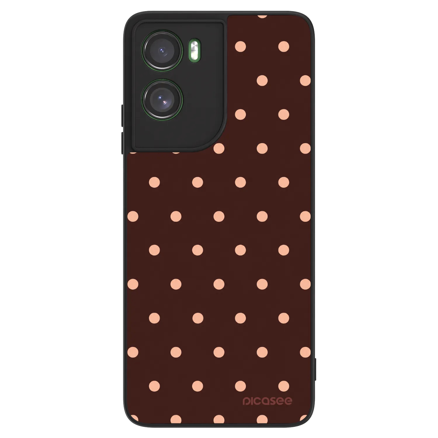 Picasee ULTIMATE CASE für Motorola Moto G06 - Peach Dots & Chocolate
