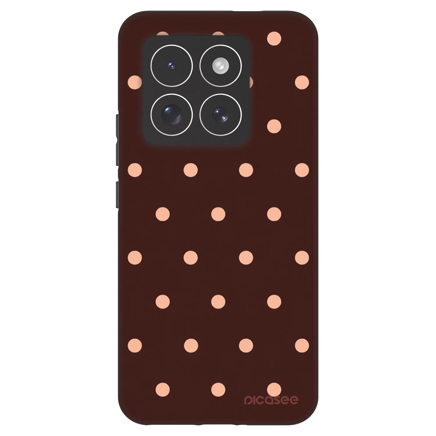 Picasee Fashion Case für Xiaomi 14 Pro - Peach Dots & Chocolate