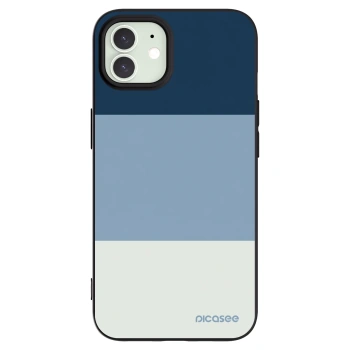 Picasee Apple iPhone 12 Hülle - Schwarzes Silikon - Coastal Blue