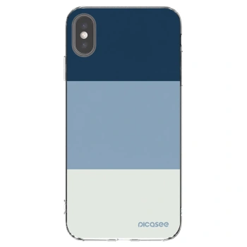 Picasee Apple iPhone XS Max Hülle - Transparentes Silikon - Coastal Blue