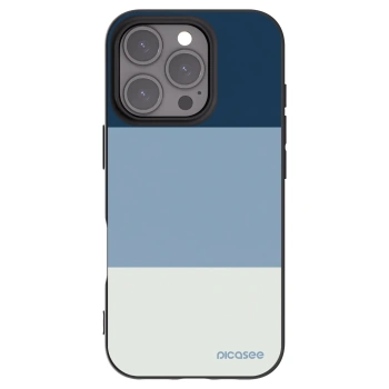 Picasee Apple iPhone 16 Pro Hülle - Schwarzes Silikon - Coastal Blue