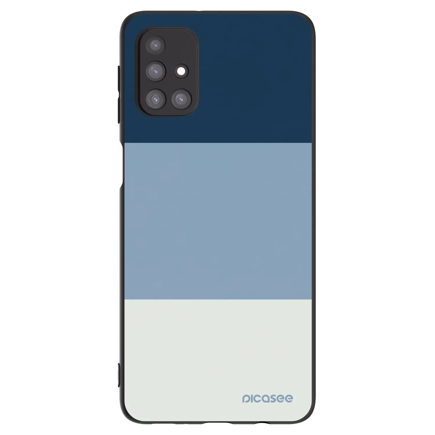 Picasee Samsung Galaxy M31s Hülle - Schwarzes Silikon - Coastal Blue