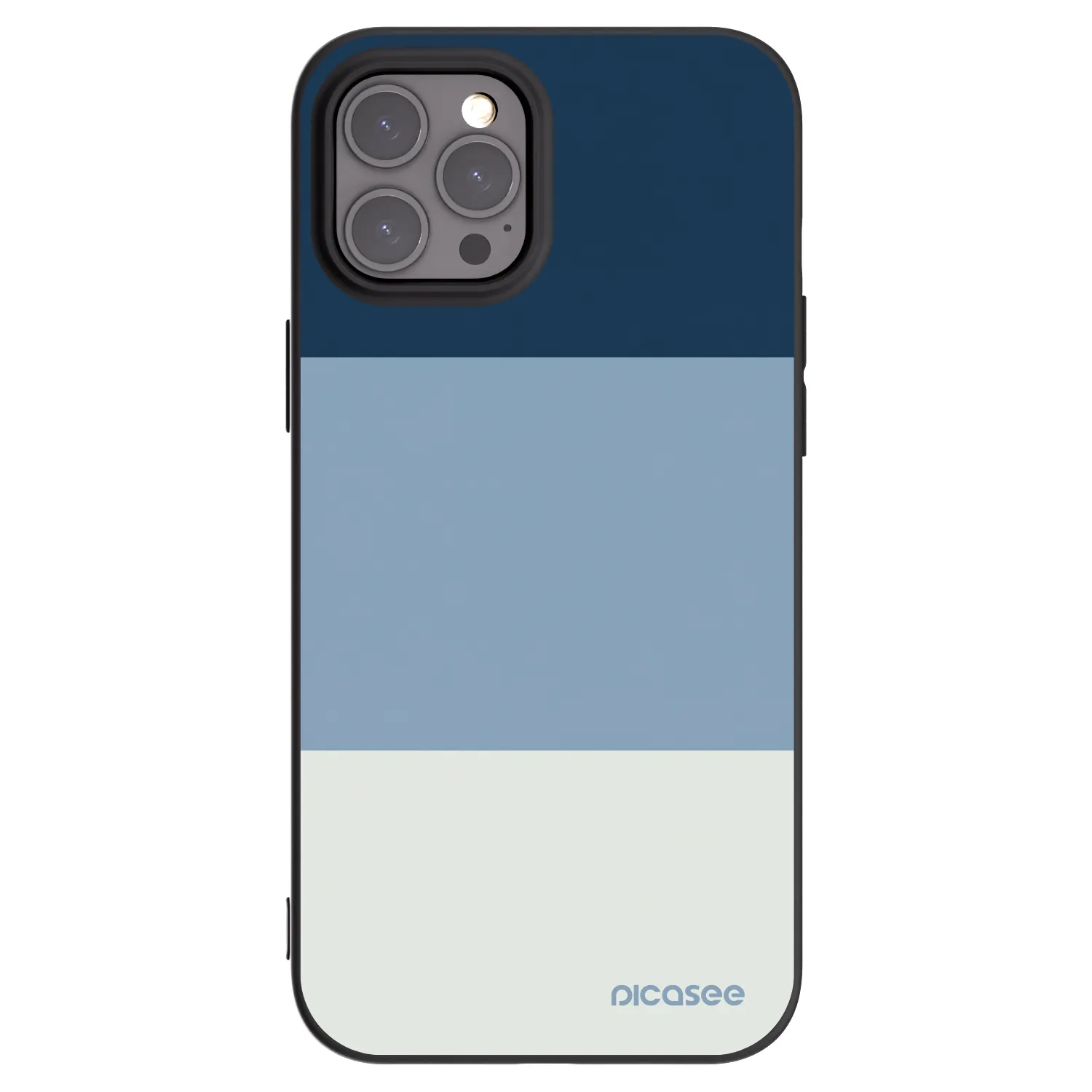 Picasee Apple iPhone 12 Pro Max Hülle - Schwarzes Silikon - Coastal Blue