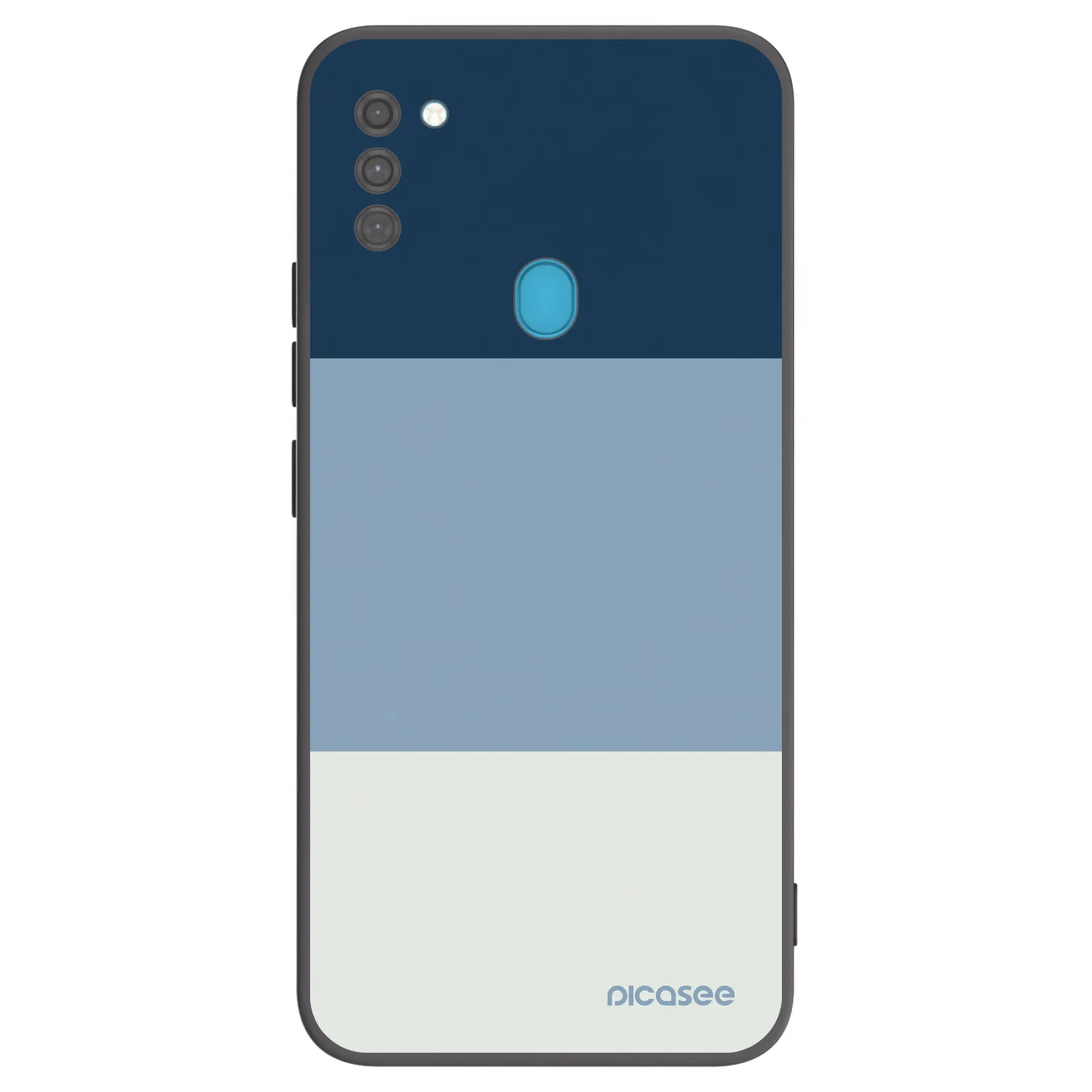 Picasee Samsung Galaxy M11 Hülle - Schwarzes Silikon - Coastal Blue