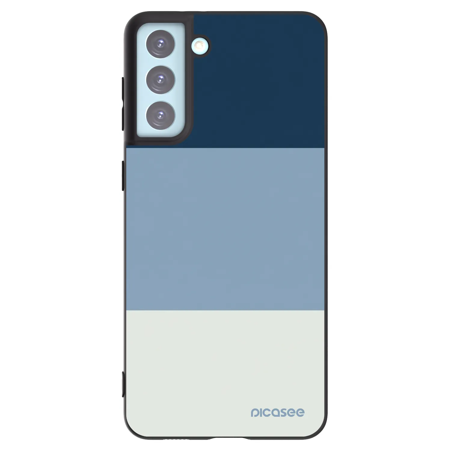 Picasee Samsung Galaxy S21+ 5G G996F Hülle - Schwarzes Silikon - Coastal Blue